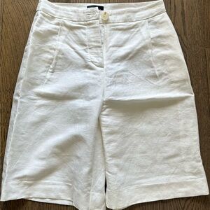 Sand Copenhagen Linen Blend White Shorts - Size 34